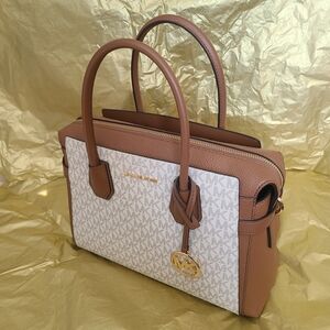 Michael Kors Brown and Cream Signature Bag